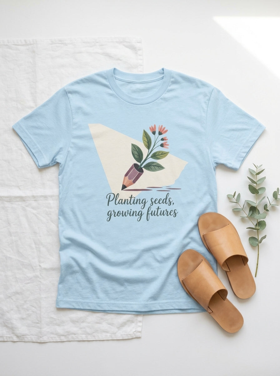 Teacher Inspiration Shirt, Planting Seeds Tee, Motivational Teacher Gift