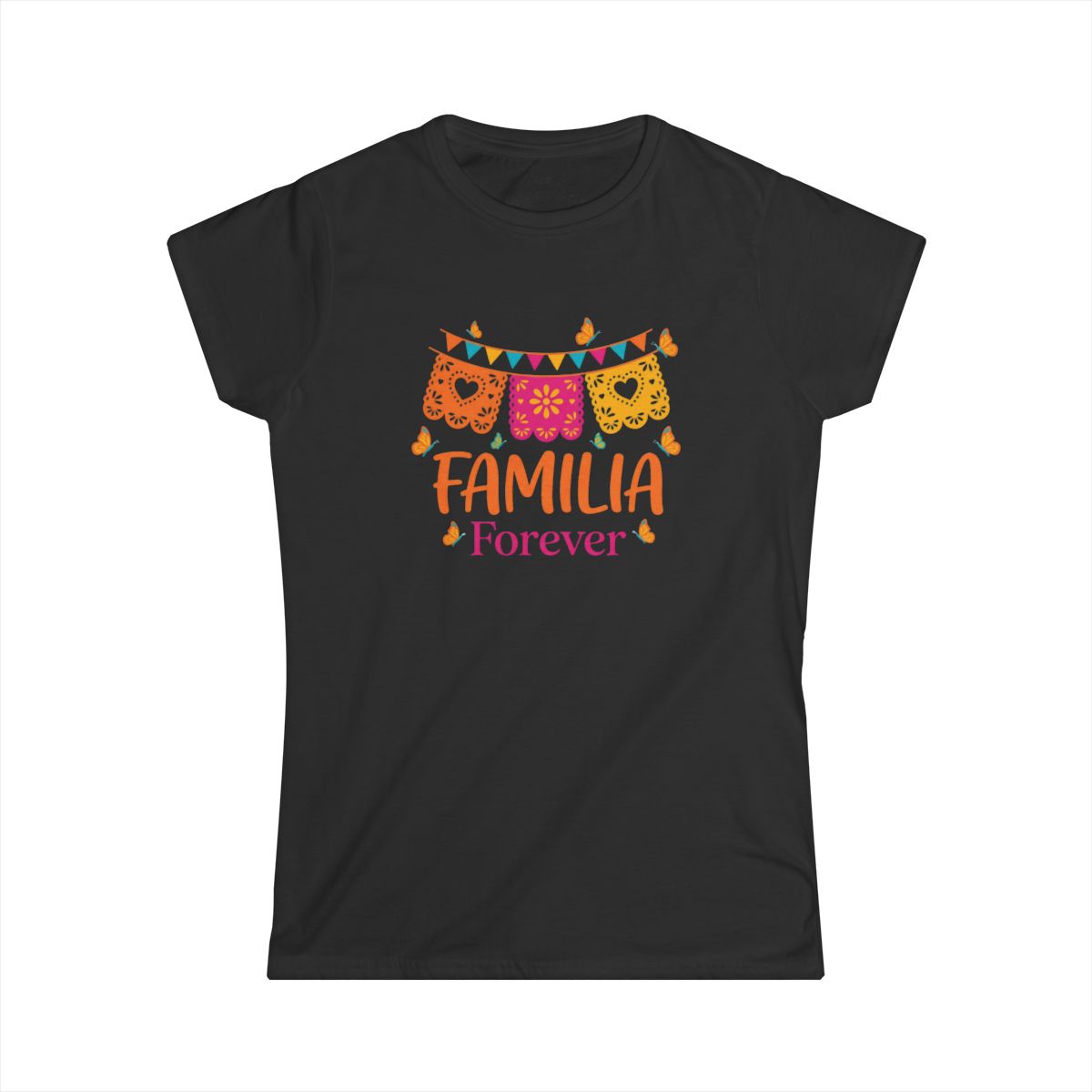 Women's Familia Forever T-Shirt Mexican  - Black