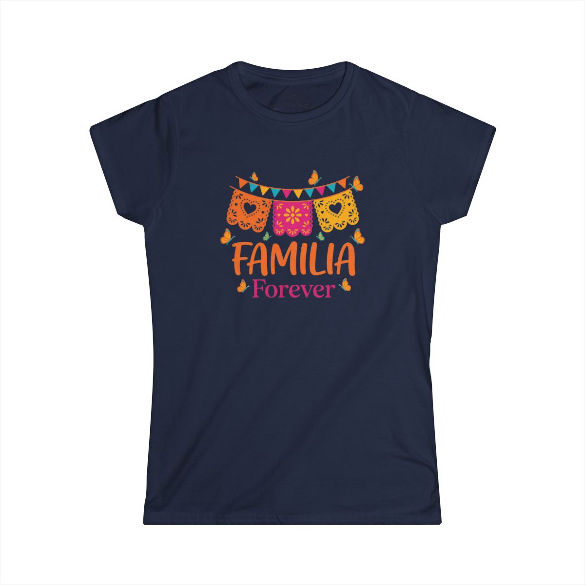 Women's Familia Forever T-Shirt Mexican  - Navy