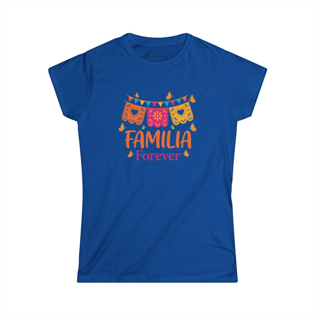 Women's Familia Forever T-Shirt Mexican  - Royal