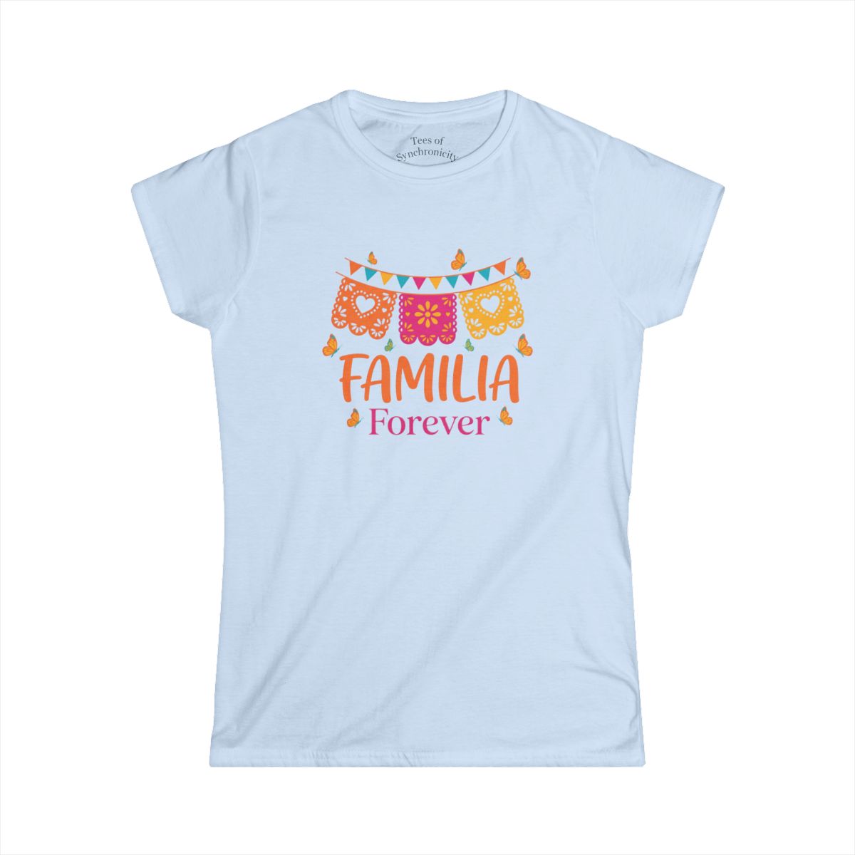 Women's Familia Forever T-Shirt Mexican  - Light Blue
