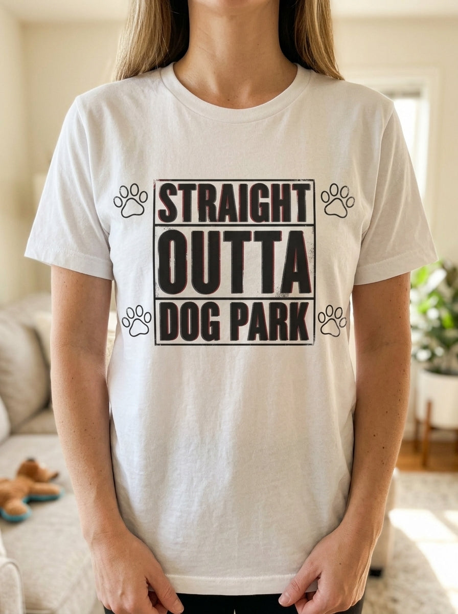 Straight Outta Dog Park Shirt | Funny Dog Rap Tee | Hip Hop Pet Lover
