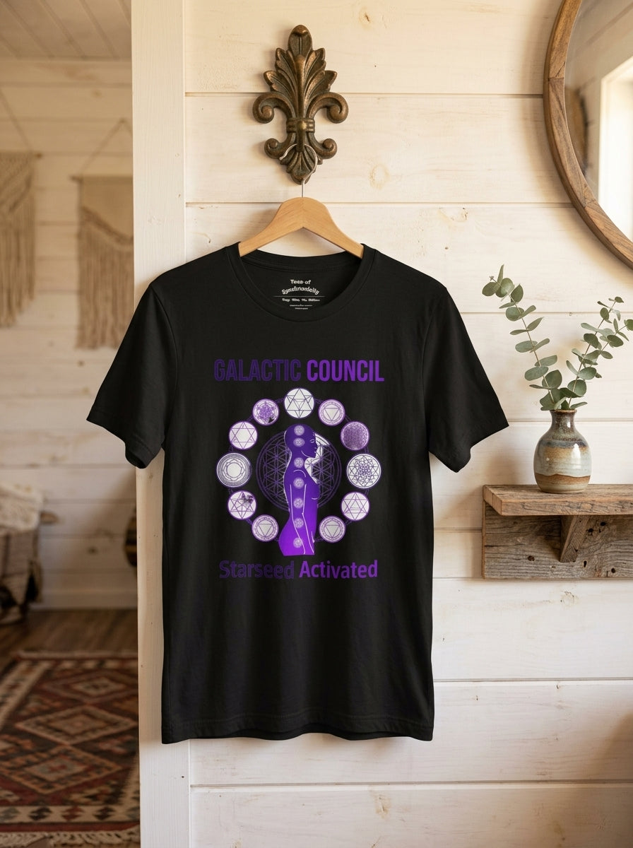 Galactic Council Starseed Activated Shirt - Cosmic Beings Awakening Tee