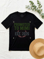 Promoted to MiMi T-Shirt Est 2024 - New Grandma Mother's Day Gift