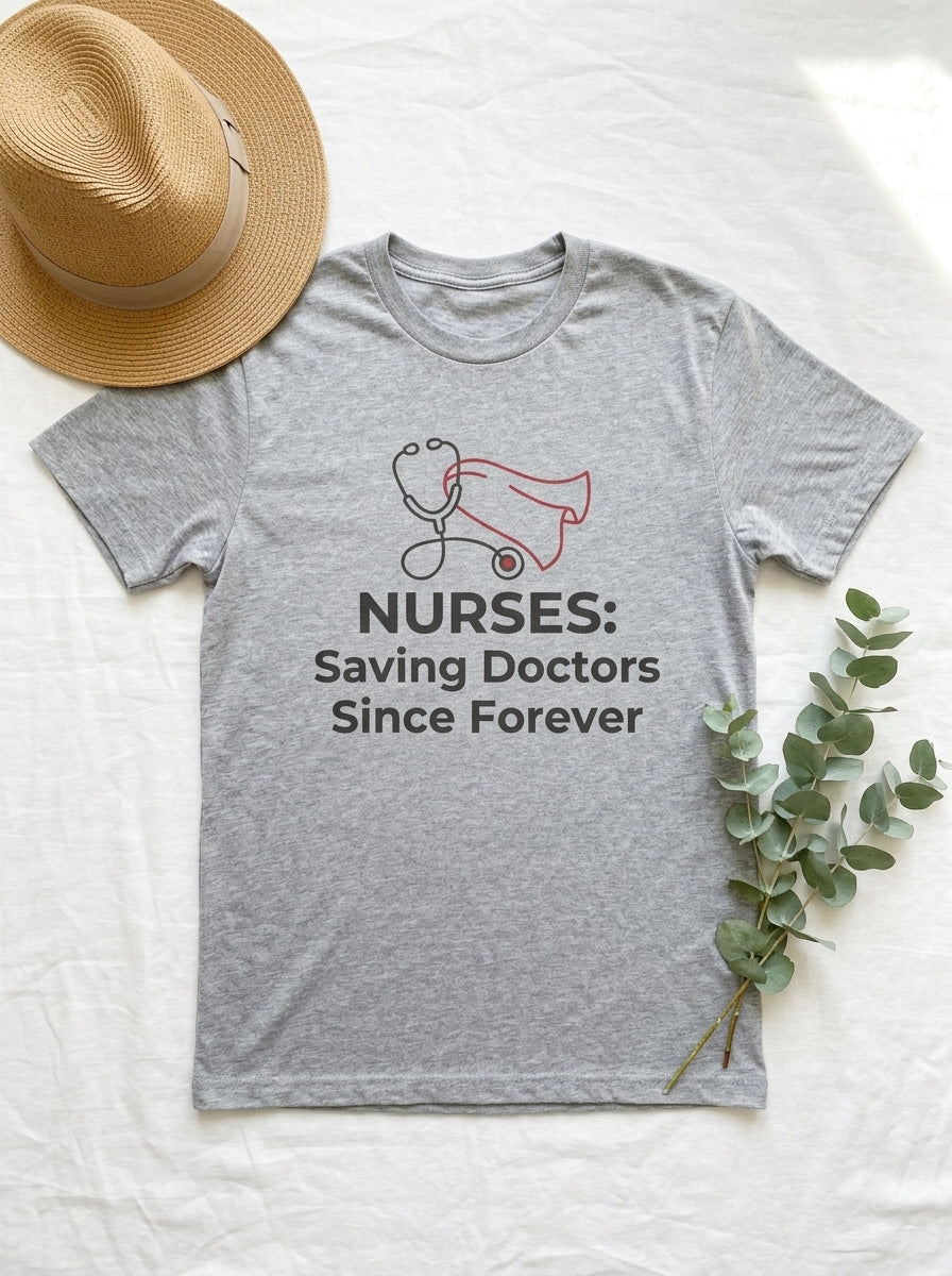 Nurses Save Doctors Shirt - RN Humor Tee - Nurse Appreciation Gift