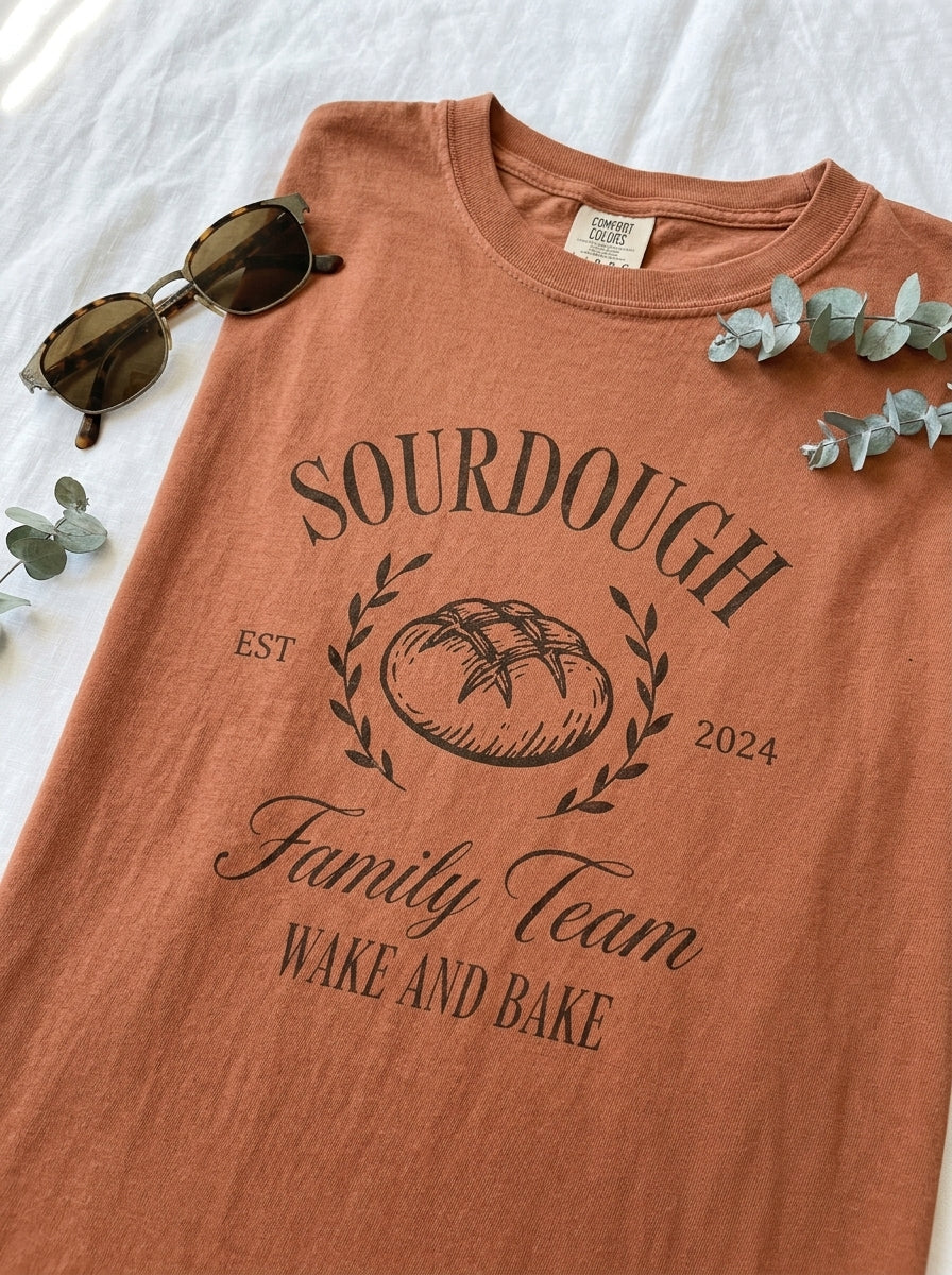 Sourdough Family Team Wake and Bake T-Shirt
